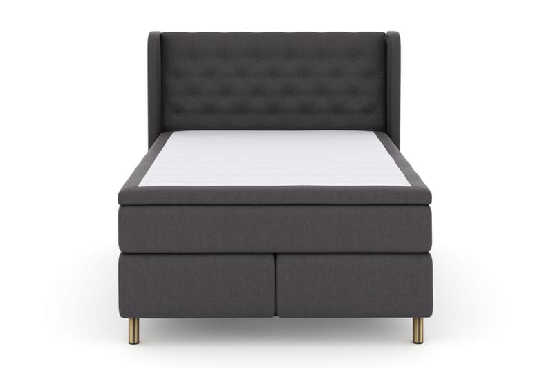 Select No 6 Komplett Sengepakke 140x200 F/M Memory/Pocket - Mørkegrå/Kobberben - Møbler - Senger - Komplett sengepakke