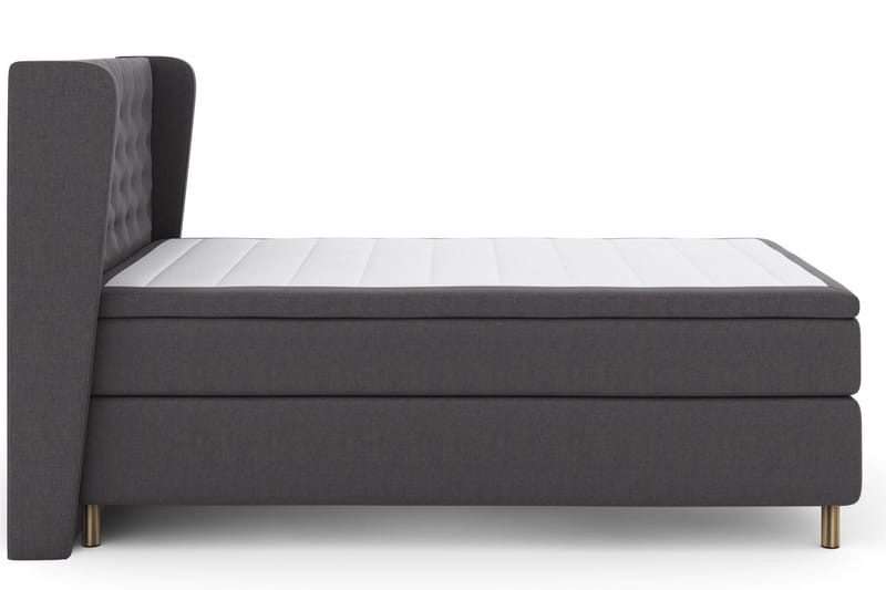 Select No 6 Komplett Sengepakke 140x200 F/M Memory/Pocket - Mørkegrå/Kobberben - Møbler - Senger - Komplett sengepakke