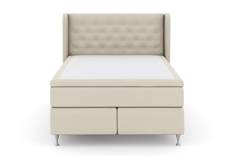 Select No 6 Komplett Sengepakke 140x200 Medium Lateks/Memory - Beige/Sølvben - Møbler - Senger - Komplett sengepakke