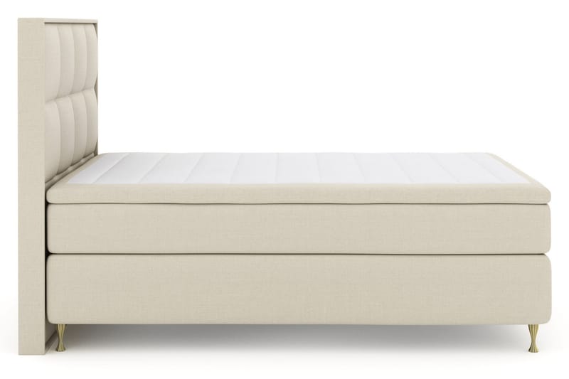 Select No 6 Komplett Sengepakke 140x200 Medium Memory/Pocket - Beige/Gullben - Møbler - Senger - Komplett sengepakke