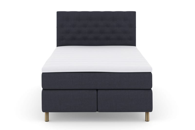 Select No 6 Komplett Sengepakke 140x200 Medium Memory/Pocket - Blå/Kobberben - Møbler - Senger - Komplett sengepakke