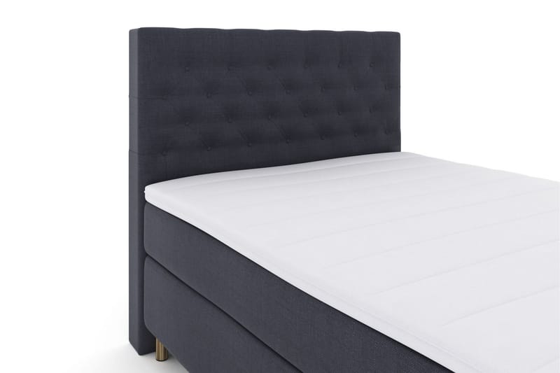 Select No 6 Komplett Sengepakke 140x200 Medium Memory/Pocket - Blå/Kobberben - Møbler - Senger - Komplett sengepakke