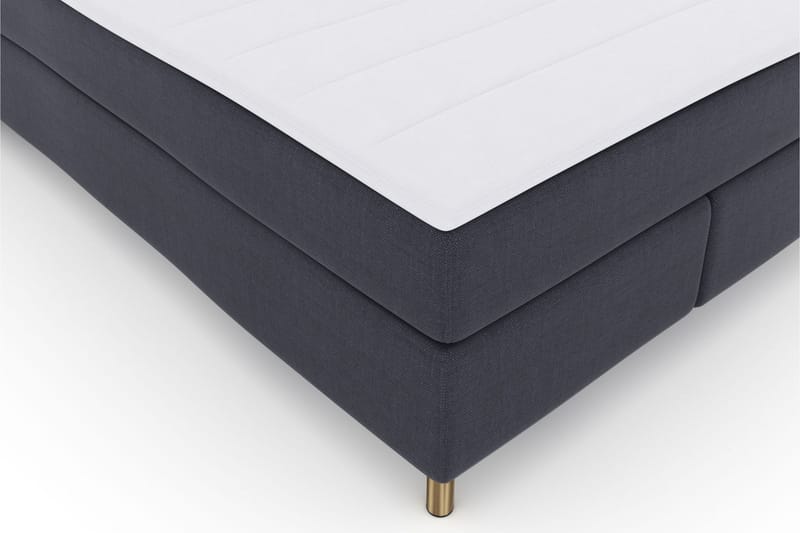 Select No 6 Komplett Sengepakke 140x200 Medium Memory/Pocket - Blå/Kobberben - Møbler - Senger - Komplett sengepakke