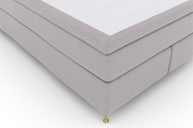 Select No 6 Komplett Sengepakke 140x200 Medium Memory/Pocket - Lysegrå/Gullben - Møbler - Senger - Kontinentalsenger
