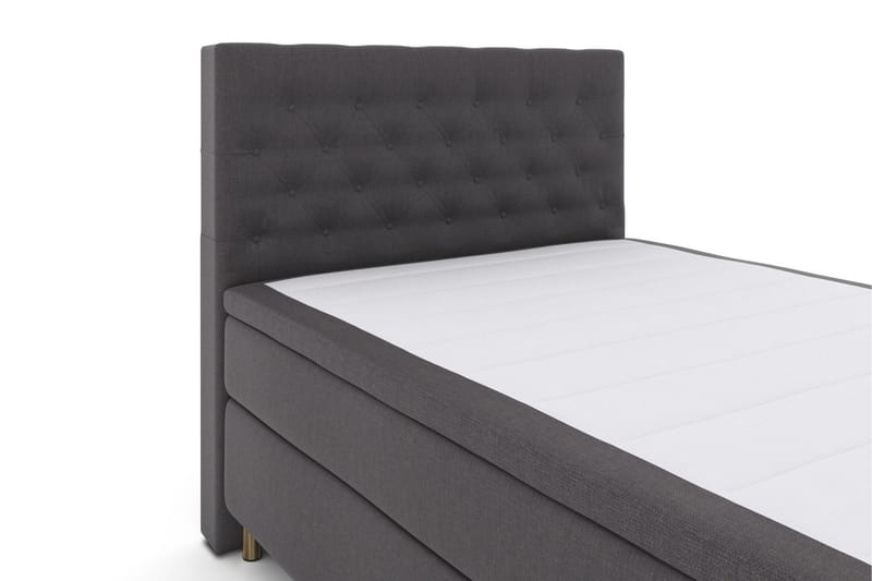 Select No 6 Komplett Sengepakke 140x200 Medium Memory/Pocket - Mørkegrå/Kobberben - Møbler - Senger - Komplett sengepakke