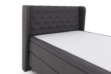Select No 6 Komplett Sengepakke 140x200 Medium Watergel - Mørkegrå/Sølvben - Møbler - Senger - Komplett sengepakke