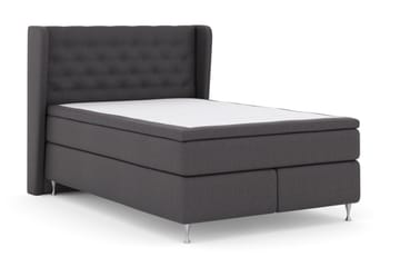 Select No 6 Komplett Sengepakke 140x200 Medium Watergel - Mørkegrå/Sølvben - Møbler - Senger - Komplett sengepakke