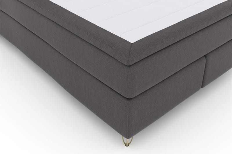 Select No 6 Komplett Sengepakke 140x200 Medium Watergel - Mørkegrå/V-formede Metallben - Møbler - Senger - Komplett sengepakke