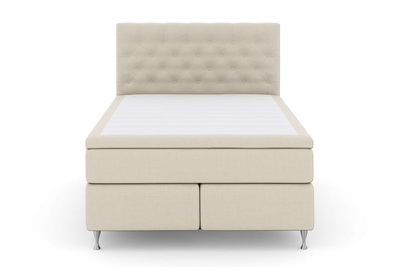 Select No 6 Komplett Sengepakke 160x200 Fast Memory/Pocket - Beige/Sølvben - Møbler - Senger - Kontinentalsenger