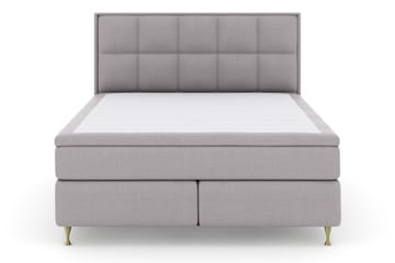 Select No 6 Komplett Sengepakke 160x200 Fast Memory/Pocket - Lysegrå/Gullben - Møbler - Senger - Komplett sengepakke