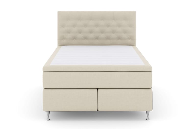 Select No 6 Komplett Sengepakke 160x200 Fast Watergel - Beige/Sølvben - Møbler - Senger - Komplett sengepakke