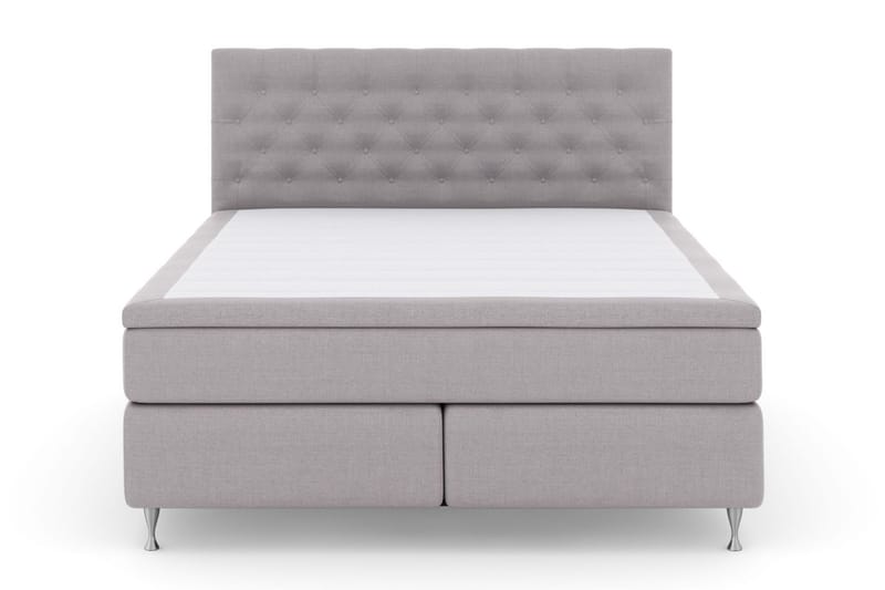 Select No 6 Komplett Sengepakke 160x200 Fast Watergel - Lysegrå/Sølvben - Møbler - Senger - Komplett sengepakke