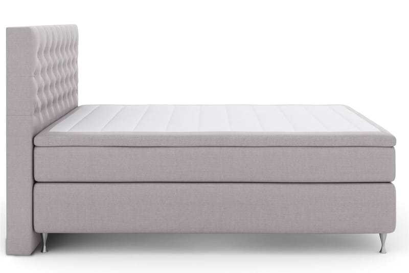 Select No 6 Komplett Sengepakke 160x200 Fast Watergel - Lysegrå/Sølvben - Møbler - Senger - Komplett sengepakke