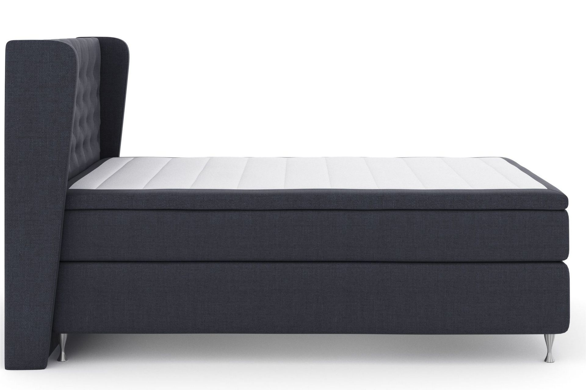 Select No 6 Komplett Sengepakke 160x200 Fast/Medium Watergel - Blå/Sølvben - Møbler - Senger - Komplett sengepakke