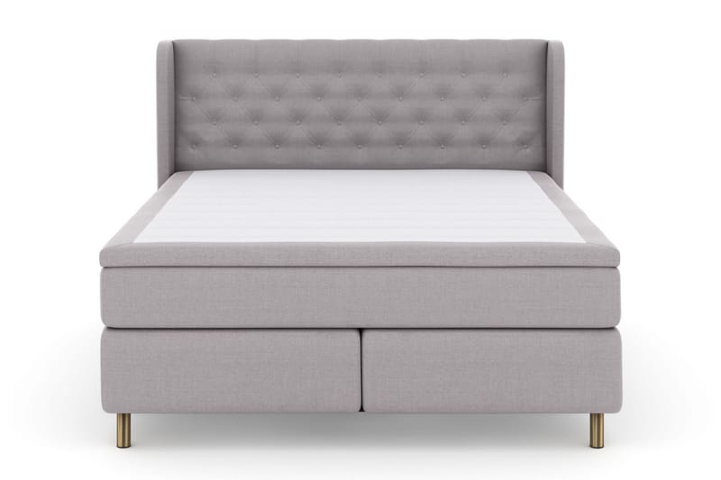 Select No 6 Komplett Sengepakke 160x200 Fast/Medium Watergel - Lysegrå/Kopperben - Møbler - Senger - Komplett sengepakke