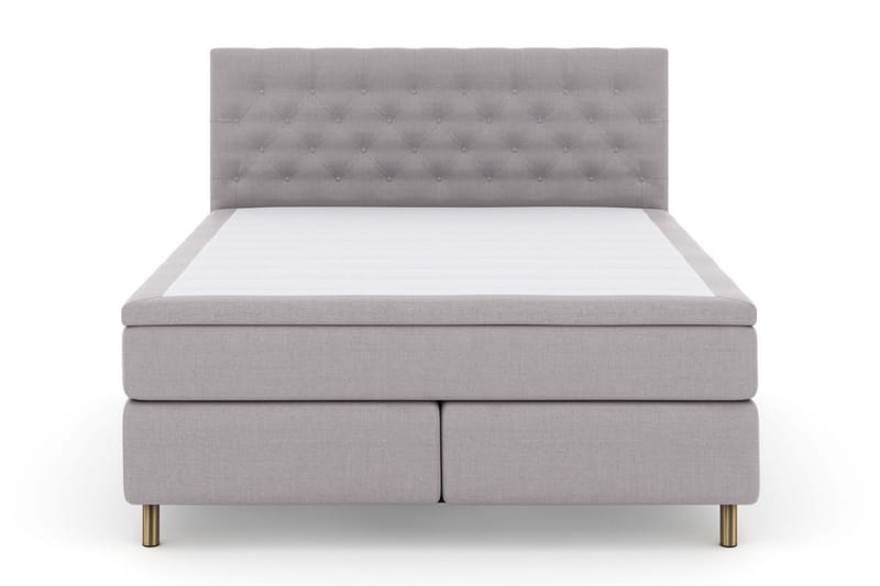 Select No 6 Komplett Sengepakke 160x200 Fast/Medium Watergel - Lysegrå/Kopperben - Møbler - Senger - Kontinentalsenger