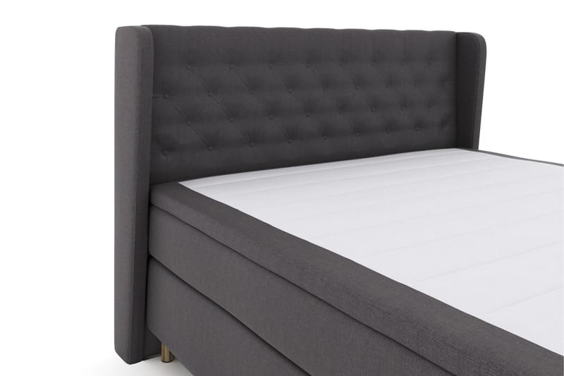 Select No 6 Komplett Sengepakke 160x200 Fast/Medium Watergel - Mørkegrå/Kobberben - Møbler - Senger - Komplett sengepakke