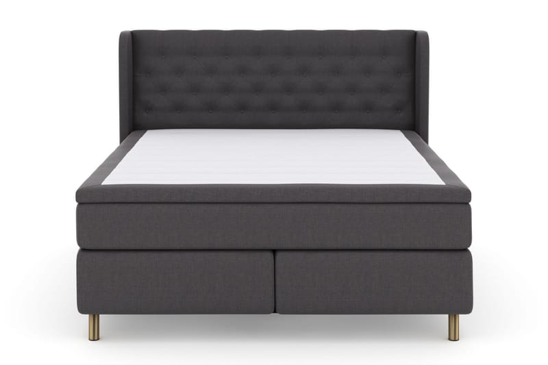 Select No 6 Komplett Sengepakke 160x200 Fast/Medium Watergel - Mørkegrå/Kobberben - Møbler - Senger - Komplett sengepakke