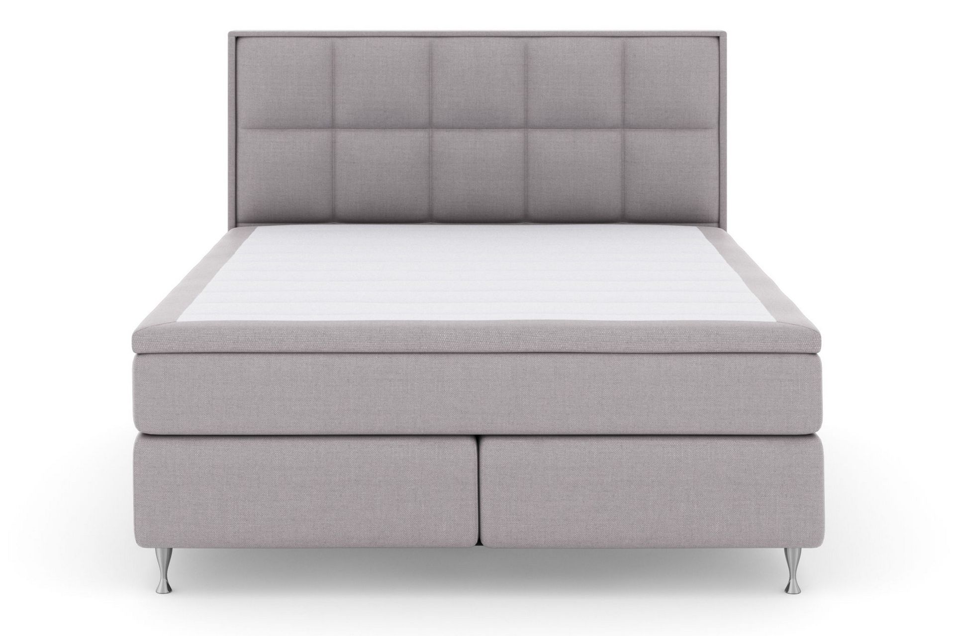 Select No 6 Komplett Sengepakke 160x200 F/M Lateks/Memory - Lysegrå/Sølvben - Møbler - Senger - Komplett sengepakke