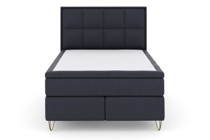 Select No 6 Komplett Sengepakke 160x200 Medium Memory/Pocket - Blå/V-formede Metallben - Møbler - Senger - Kontinentalsenger