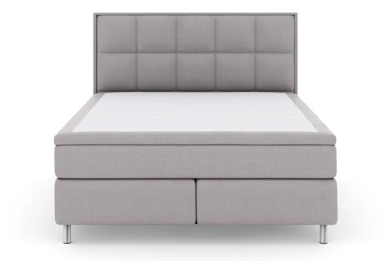 Select No 6 Komplett Sengepakke 160x200 Medium Watergel - Lysegrå/Metallben - Møbler - Senger - Kontinentalsenger