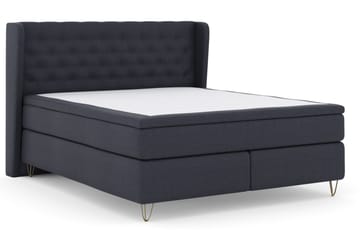 Select No 6 Komplett Sengepakke 180x200 Fast Lateks/Memory - Blå/V-formede Metallben - Møbler - Senger - Komplett sengepakke