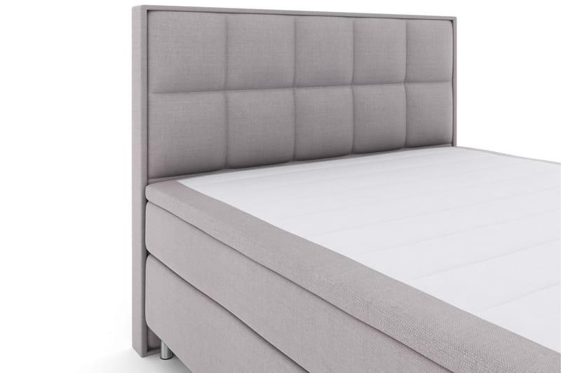 Select No 6 Komplett Sengepakke 180x200 Fast Lateks/Memory - Lysegrå/Metallben - Møbler - Senger - Komplett sengepakke