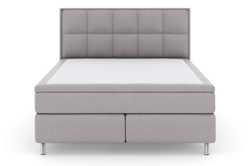 Select No 6 Komplett Sengepakke 180x200 Fast Lateks/Memory - Lysegrå/Metallben - Møbler - Senger - Komplett sengepakke