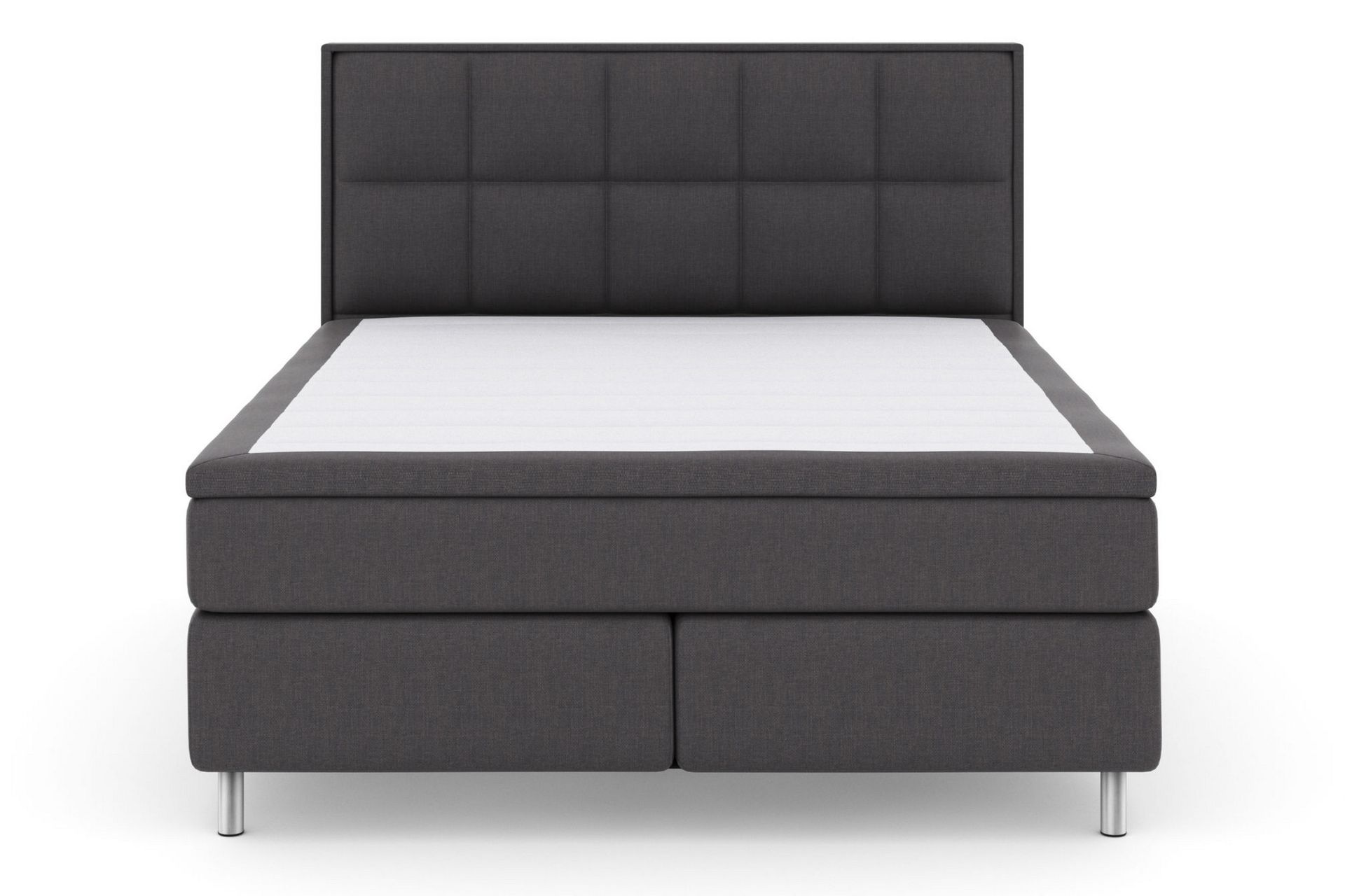 Select No 6 Komplett Sengepakke 180x200 Fast Lateks/Memory - Mørkegrå/Metallben - Møbler - Senger - Komplett sengepakke