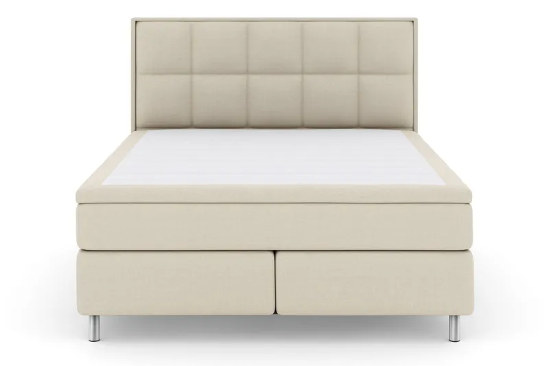 Select No 6 Komplett Sengepakke 180x200 Fast Watergel - Beige/Metallben - Møbler - Senger - Kontinentalsenger