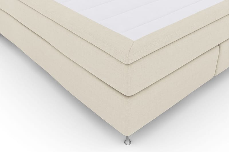 Select No 6 Komplett Sengepakke 180x200 Fast Watergel - Beige/Sølvben - Møbler - Senger - Komplett sengepakke