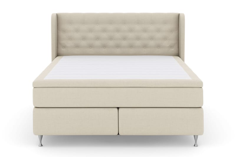 Select No 6 Komplett Sengepakke 180x200 Fast Watergel - Beige/Sølvben - Møbler - Senger - Komplett sengepakke
