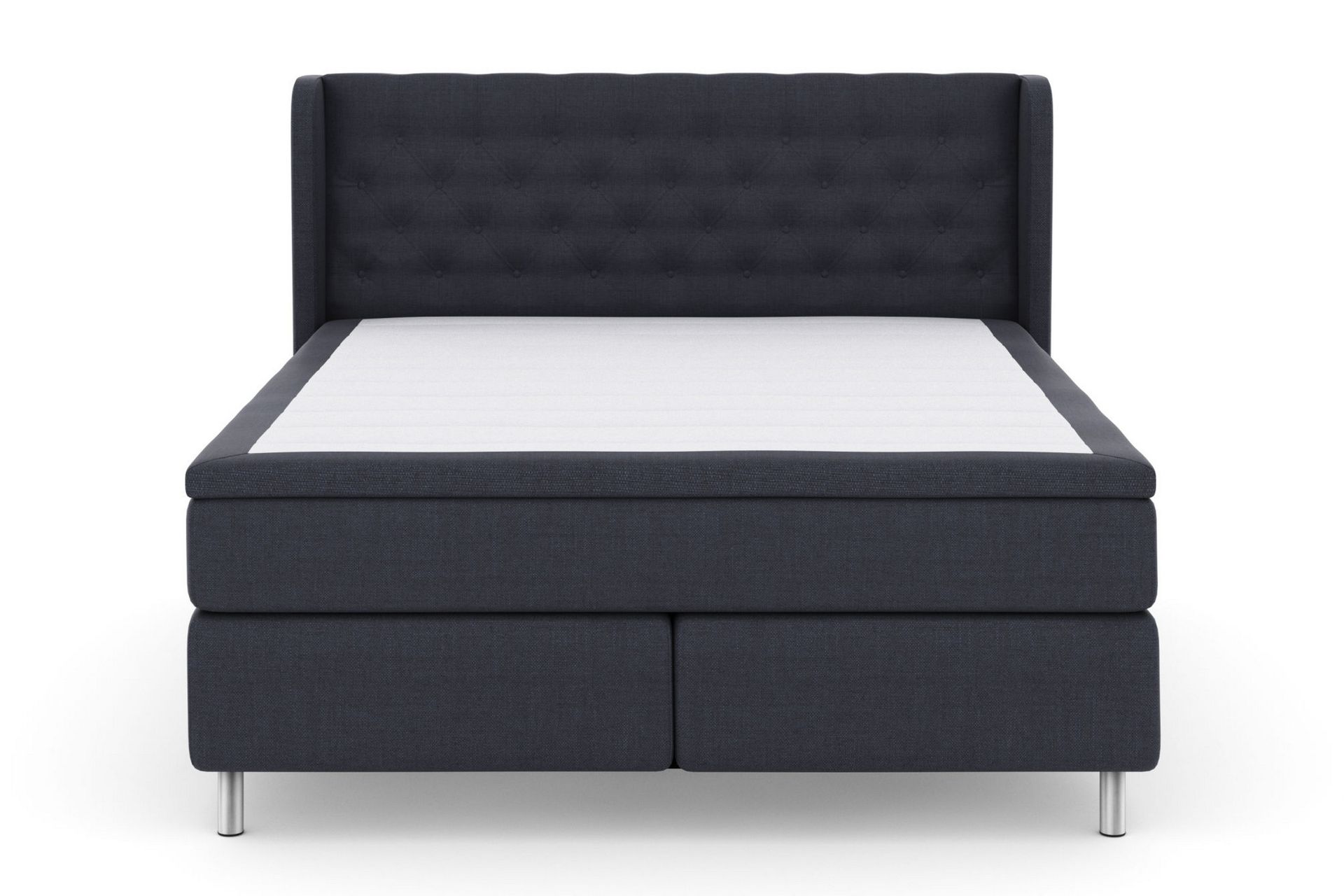 Select No 6 Komplett Sengepakke 180x200 F/M Memory/Pocket - Blå/Metallben - Møbler - Senger - Komplett sengepakke
