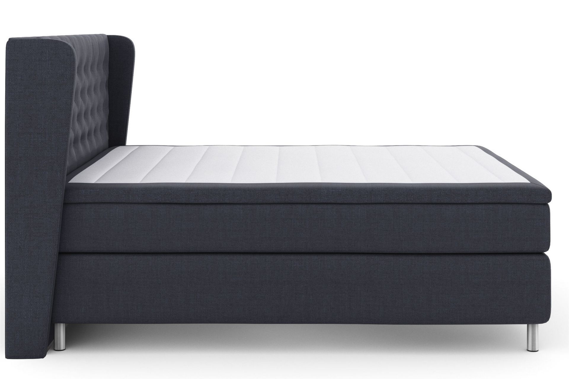Select No 6 Komplett Sengepakke 180x200 F/M Memory/Pocket - Blå/Metallben - Møbler - Senger - Komplett sengepakke