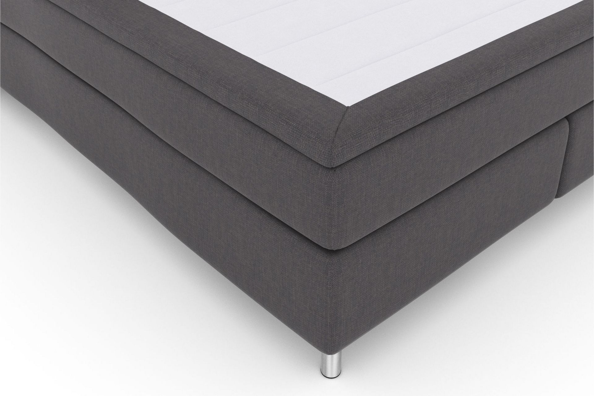 Select No 6 Komplett Sengepakke 180x200 F/M Memory/Pocket - Mørkegrå/Metallben - Møbler - Senger - Komplett sengepakke