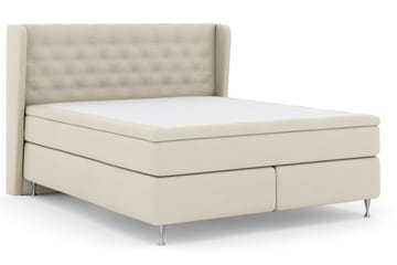 Select No 6 Komplett Sengepakke 180x200 Medium Memory/Pocket - Beige/Sølvben - Møbler - Senger - Komplett sengepakke