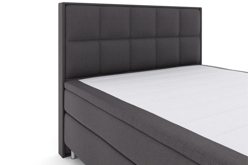 Select No 6 Komplett Sengepakke 180x200 Medium Memory/Pocket - Mørkegrå/Metallben - Møbler - Senger - Kontinentalsenger