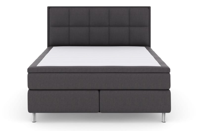 Select No 6 Komplett Sengepakke 180x200 Medium Memory/Pocket - Mørkegrå/Metallben - Møbler - Senger - Kontinentalsenger