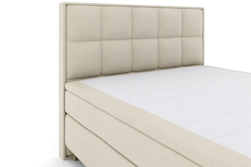 Select No 6 Komplett Sengepakke 210x210 Fast Memory/Pocket - Beige/Gullben - Møbler - Senger - Kontinentalsenger