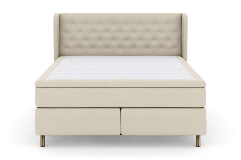 Select No 6 Komplett Sengepakke 210x210 Fast Memory/Pocket - Beige/Kobberben - Møbler - Senger - Komplett sengepakke