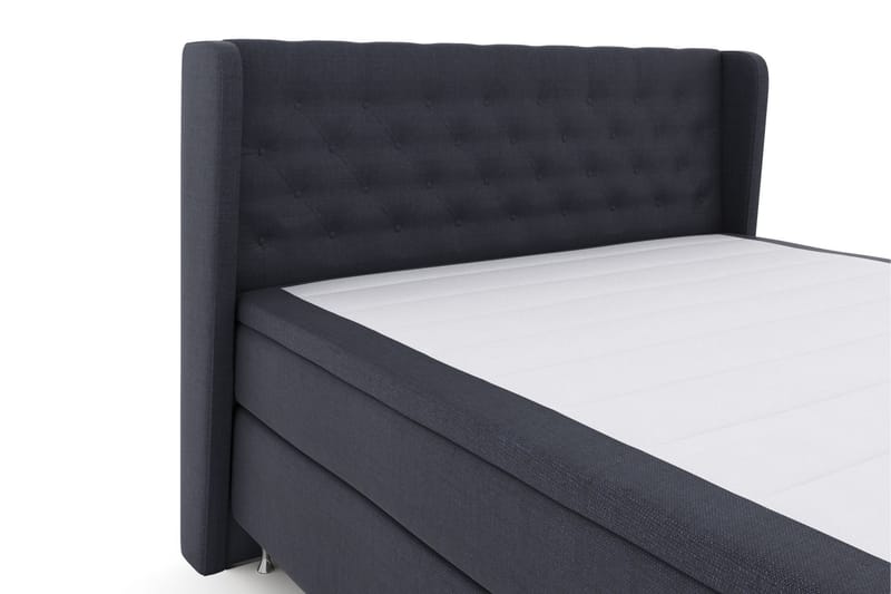 Select No 6 Komplett Sengepakke 210x210 Fast Watergel - Blå/Sølvben - Møbler - Senger - Komplett sengepakke