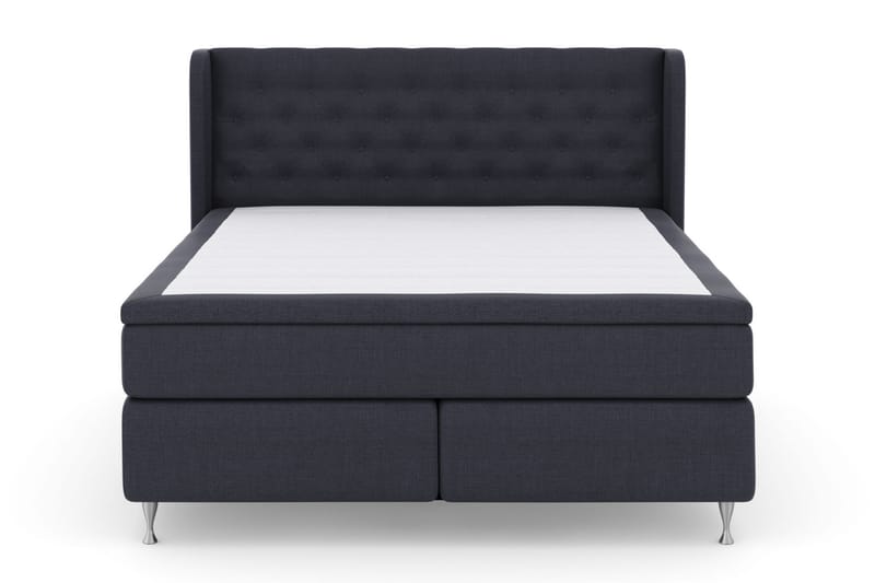 Select No 6 Komplett Sengepakke 210x210 Fast Watergel - Blå/Sølvben - Møbler - Senger - Komplett sengepakke