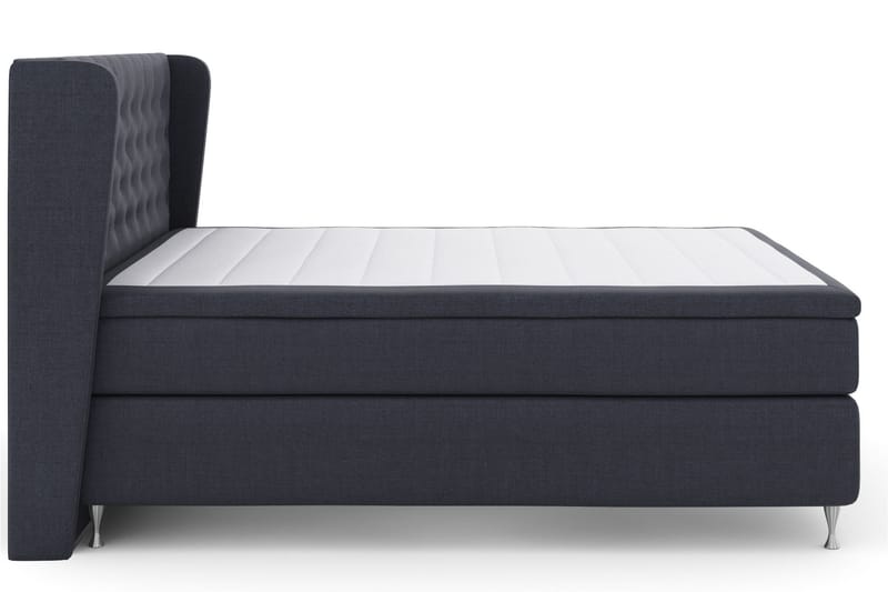 Select No 6 Komplett Sengepakke 210x210 Fast Watergel - Blå/Sølvben - Møbler - Senger - Komplett sengepakke