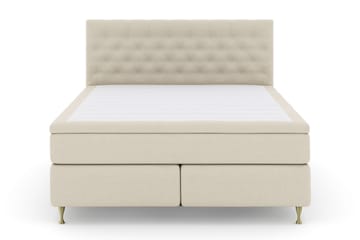 Select No 6 Komplett Sengepakke 210x210 Fast/Medium Watergel - Beige/Gullben - Møbler - Senger - Komplett sengepakke