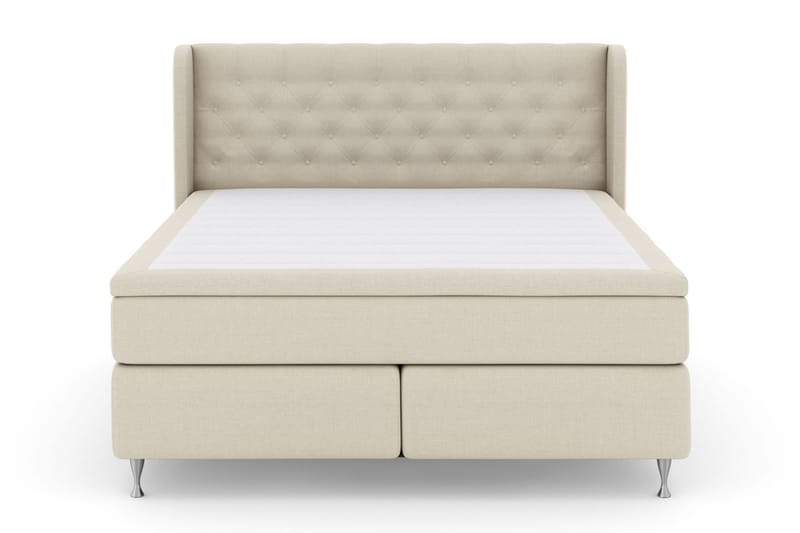 Select No 6 Komplett Sengepakke 210x210 Fast/Medium Watergel - Beige/Sølvben - Møbler - Senger - Kontinentalsenger