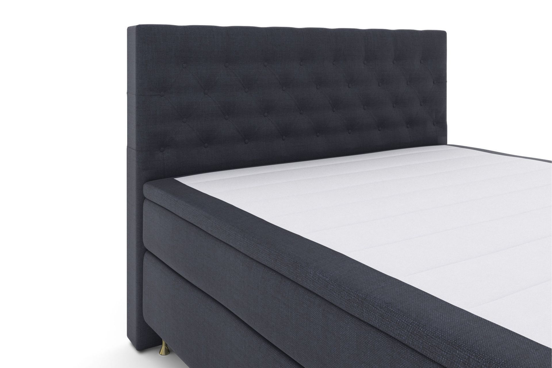 Select No 6 Komplett Sengepakke 210x210 F/M Lateks/Memory - Blå/Gullben - Møbler - Senger - Komplett sengepakke