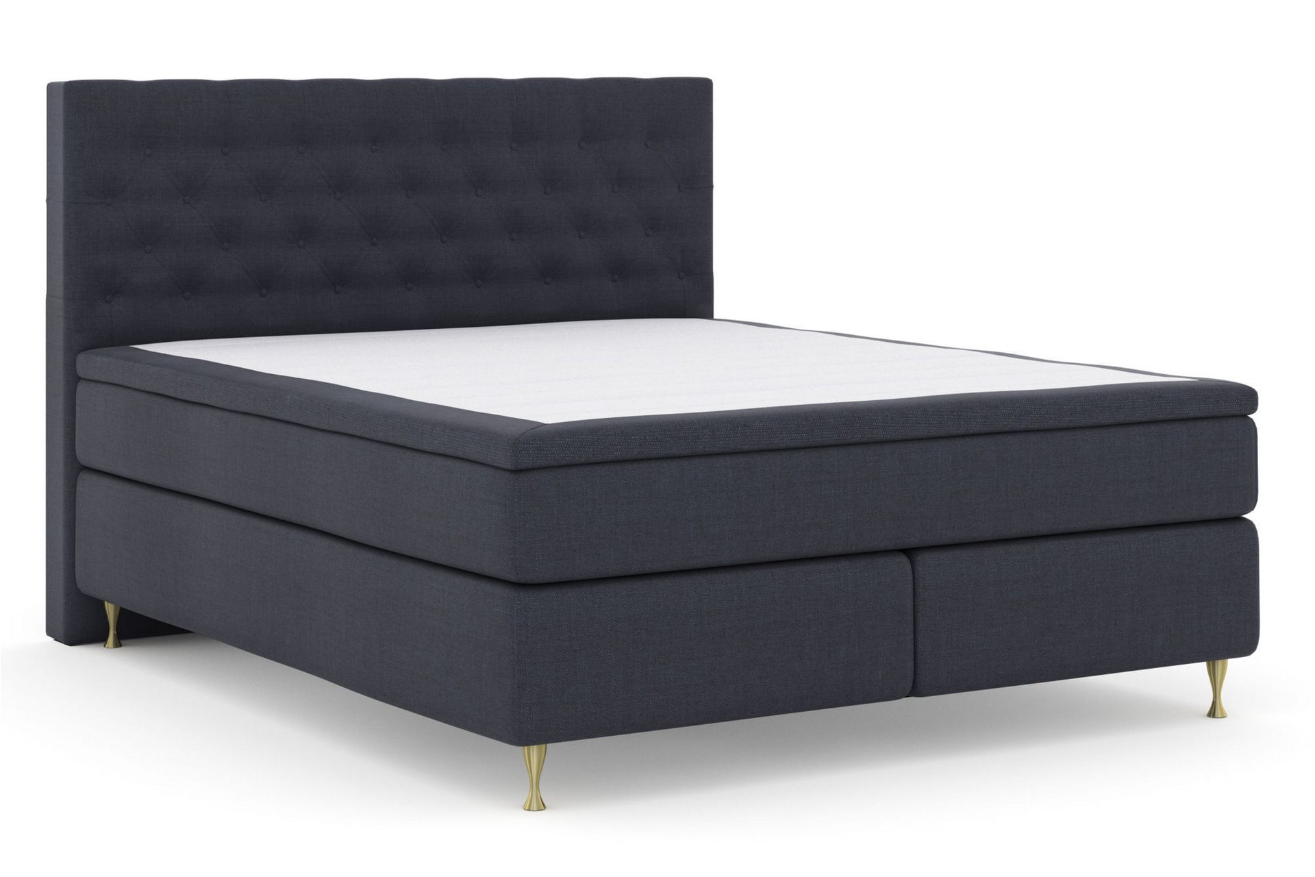 Select No 6 Komplett Sengepakke 210x210 F/M Lateks/Memory - Blå/Gullben - Møbler - Senger - Komplett sengepakke