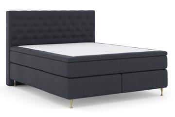 Select No 6 Komplett Sengepakke 210x210 F/M Lateks/Memory - Blå/Gullben - Møbler - Senger - Komplett sengepakke