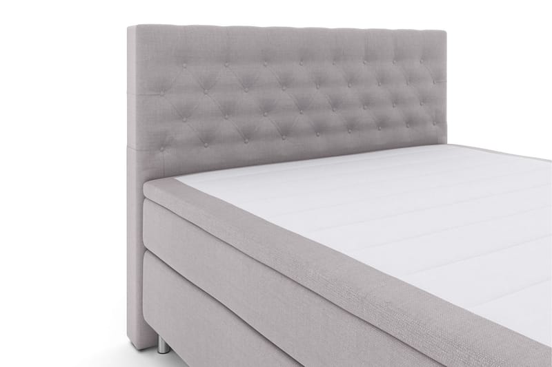 Select No 6 Komplett Sengepakke 210x210 F/M Lateks/Memory - Lysegrå/Metallben - Møbler - Senger - Komplett sengepakke