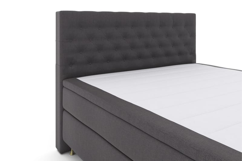 Select No 6 Komplett Sengepakke 210x210 F/M Lateks/Memory - Mørkegrå/Gullben - Møbler - Senger - Komplett sengepakke